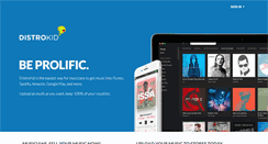 Desktop Screenshot of distrokid.com